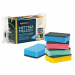 Spugna sintetica a doppio strato: abrasivo da un lato e assorbente dall'altro. In colori assortiti per assegnare ad ogni colore un ambito di impiego prevenendo contaminazioni incrociate. Dimensioni: 110x65xh.30mm.
• spugna 100% poliuretano
• fibra 100% po