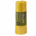 Sacchi 100% MDPE polietilene a media densità. Formato 70x110cm - 120Lt spessore 20 micron. Sacchi pretagliati di colore giallo, con laccio di chiusura. Prodotti con polietilene riciclato al 100%, se bruciato non produce gas tossici.