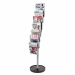 ESPOSITORE IN FILO METALLICO GRIGIO, OTTIMA ALTERNATIVA AI PRODOTTI IN PLASTICA. STRUTTURA MOLTO ROBUSTA E LEGGERA. DIMENSIONE Ø 35CM X H 150CM - 7 TASCHE A4.