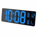 Orologio LCD a tripla funzione: ora, calendario e temperatura. Funzione calendario: visualizzazione dell'ora; giorno e mese. Funzione temperatura in Celsius / Fahrenheit. Ottima visibilità dell'ora grazie ai caratteri alti 11cm. Può essere fissato a muro 