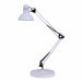 Realizzata in acciaio verniciato, fornita sia di base che di morsetto per la massima versatilità. Testa Ø 16,5cm, braccia 39cm+ 42cm. Base Ø 20cm. Attacco universale E27 compatibile con lampadine  FLUO o LED (non fornite). Classe energetica: dipende dalla