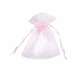 Confezione da 20 sacchetti in organza colorato, con cordoncino tono su tono.