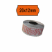 Rotolo da 1.000 etichette a onda 26x12mm. Confezione 10 rotoli.