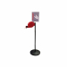 Piantana in metallo 120cm con base pesante (7kg). Completa di dispenser tickets in plastica, cartello identificativo e 1 rotolo da 2000 tickets.