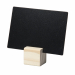 kit di 6 Basi in legno, 6 lavagnette Tag ed un pennarello bianco. Dimensioni tag/lavagnette: 7,4x10x5cm (formato A7). Dimensioni supporti: 2,5 x 2,5 x 2,5 cm | 0,014 kg.