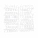 kit lettere aggiuntive per bacheche in feltro 60x40cm o 80x60cm Securit
