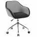 Seduta visitatore con rivestimento in tessuto. Girevole con meccanismo di elevazione a gas. Elevazione a gas. Base in acciaio cromato con ruote pivottanti. Ideale anche per sale riunioni. Dimensioni cm L58x P56 x H76,5/84cm.