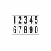 Etichette adesive. Formato foglio: 350x250mm. Formato etichetta: 70x124mm. Altezza carattere: 103mm. Colore: scritta nera su foglio bianco.