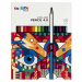 Matite colorate in legno di qualità superiore con mina spessa e morbida ad alta pigmentazione, facile da sfumare, adatta a creazione di disegni artistici. Diam. mina 4.0mm.