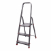 Scale domestiche leggere e resistenti in alluminio con parapetto ad arco chiuso di 60cm. Gradino antisdruciolo da 80mm fissato con doppi rivetti passanti per garantire un uso confortevole e sicuro. Piattaforma 250x265mm ad innesto rapido. Altezza piattafo