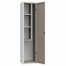 Armadio multiuso monoblocco Dimensioni (LxPxH ): 420x330x1800mm. Dimensioni vano(LxPxH): 418x310x1700mm. Base su zoccolo in acciaio, h. 100 mm. Corpo formato da pannellature spessore 6/10 elettrosaldate, fondo,cappello, schiena ,fianchi con asole spessore