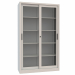 Armadio Ante Scorrevoli Vetrate fornito smontato. Dimensioni (LxPxH ): 1200x450x2000mm. Dimensioni vano (LxPxH): 1198x380x1900 mm. Base su zoccolo in acciaio, h.80 mm. Corpo formato da pannellature a incastro spessore 8/10,e viti di fissaggio, fondo,cappe