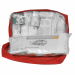 Borsa morbida con contenuto a norma DIN 13164 -2022. Obbligatorio come dotazione su automezzi di trasporto in alcune nazioni europee. Borsetta in nylon antistrappo e con chiusura a cerniera. Dimensioni: (L x H x P): 215x150x85 mm. Peso: 0,7 kg. Peso vuoto