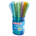 Righello 15cm, stretto 2cm, in materia plastica termoresistente speciale di grande trasparenza e durezza superficiale. Barattolo da 50 pezzi in quattro colori assortiti trasparenti ( giallo, azzurro, arancio, fuxia).