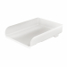 Linea di accessori da scrivania di qualità e stile. Realizzata in materiale infrangibile con accostamenti di finiture lucide e satinate. Vaschette impilabili in linea o a sbalzo. Adatte a contenere fino al formato 23x32cm. Dimensioni: 33,5x25,4x7cm.