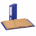 Classificatore alfabetico Mec in cartone grigio rivestito in carta plastificata blu. Meccanismo braghettario in metallo nichelato. Contiene 20 cartelline in robusto cartoncino Kraft color avana. Portaetichette in plastica rigida trasparente con etichetta.