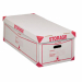 CONTENITORE CON COPERCHIO IN ROBUSTO CARTONE RIGIDO BIANCO STAMPATO. PUÒ CONTENERE FINO A 8 SCATOLE ARCHIVIO 1601 E 1602. FORI DI PRESA LATERALI PER UN FACILE TRASPORTO. DIMENSIONI EST. L X H X P: 41X27X78CM. DIMENSIONI INT. L X H X P: 38,5X26,4X75,5CM
