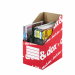 PRATICO CONTENITORE PER RIVISTE, CATALOGHI, FASCICOLI ANCHE VOLUMINOSI GRAZIE ALLA CAPIENZA RADDOPPIATA RISPETTO AI PORTARIVISTE CLASSICI. FORO DI PRESA. SPAZIO PER LA PERSONALIZZAZIONE SU ENTRAMBI I LATI DEL DORSO. F.TO EST.17,5X35X26CM; F.TO INT. 17X35X