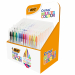 Espositore da banco con 10 astucci dell'assortimento  Cristal più completo in un pratico astuccio da 15 colori tra cui le novità: Menta, Lampone, Marrone, Arancione e Oro.