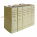 Cartella archivio con 3 legacci incollati per gazzetta ufficiale. Realizzate in cartone rivestito con carta litografata iuta. Legacci a fettuccia fortemente fissati con collante. Formato 35x25cm. Dorso 10cm. Confezione da 25 faldoni.