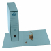 Registratori Eco con custodia (spessore 1,5 mm). Risguardo in carta riciclata tono su tono. Cartella e custodia rivestite con cartone riciclato tono su tono. Meccanismo interno a leva e pressino in metallo. Occhiello sul dorso per l'estrazione. Formato pr