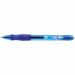 Penna a sfera con meccanismo a scatto. Inchiostro gel. Fusto traslucido con confortevole presa in gomma nel colore dell'inchiostro. Punta media 0,7mm. 
Colore: blu.
Confezione 12 pezzi.