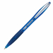 Fusto trasparente con inchiostro visibile. Impugnatura in gomma. Clip in metallo. Pulsante e grip nello stesso colore dell'inchiostro.
Punta 1,0mm. Colore: blu.
Confezione 12 pezzi.