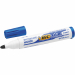 Marcatore per lavagne cancellabili. Inchiostro a base d'alcool, odore tenue, cancellabile a secco da quasi tutte le superfici liscie. Fusto in plastica riciclata.
Punta 1,5mm. Colore: blu.