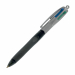 Fusto ergonomico in gomma. Pratico anello per aggancio. 4 colori di inchiostro (nero, blu, rosso, verde). in un'unica penna.
Punta 1,0mm. 
Confezione 12 pezzi.