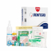Pacco medicazione per cassette pronto soccorso con contenuto base a norma del DM 388 allegato 2 e D.L. 81 del 09/04/08 art.45.
Contenuto:
1 copia Decreto Min 388 del 15.07.03
2 Paia guanti sterili 
1 Disinfettante 125 ml IODOPOVIDONE al 10% iodio PMC
1 so