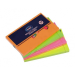 Foglietti autoadesivi removibili e riposizionabili che aderiscono a tutte le superfici e possono essere staccati senza lasciare traccia. Disponibili in blocchetti da 100 fogli in un mix di colori neon. Un valido aiuto nei lavori di segreteria o per ricord