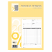 BLOCCO FATTURE 1 ALIQUOTA. Formato 29,7x21cm. 33 fogli. 3 copie ric. (uso interno).