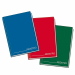 Registro con copertina cartonata da 1200gr rivestita in papercoat (similpelle) da 250 gr. Rilegatura a filo. Carta da 70gr. Colori assortiti rosso, blu e verde. 
Dimensioni 210x297mm. Rigatura 1 rigo. 192 fogli f.to protocollo. (768 facciate f.to A4).