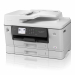 Multifunzione inkjet 4 in 1 full A3, Stampa/Copia/Scansione/Fax. Velocità di stampa: 28/28 ipm.						
Cassetti carta da 250+250 fogli - ADF da 50 fogli - Vassoio multiuso da 100 fogli - Display						
touchscreen 8,8 cm - USB 2.0 - Memoria da 256 MB - Stam