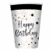 Bicchieri in carta con scritta Happy Birthday. cc.200