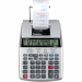 Calcolatrice scientifica scrivente con display LCD inclinato (125x22mm) e stampante bicolore (viola e rosso) con velocità di stampa 2,3 l/s. Alimentazione: batteria CR2032 (di scorta), 4 batterie tipo AA (in dotazione); adattatore AD-11 opzionale per coll