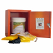 Kit composto da dispositivi DPI e materiali per la neutralizzazione, l’assorbimento e smaltimento in caso di improvvisa fuoriuscita di acido solforico dagli accumulatori (batterie) causata dalla rottura della struttura e/o di sversamenti accidentali, evit
