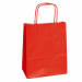 SHOPPERS DI CARTA KRAFT 90GR COLORATA CON MANICO IN CARTA RITORTA