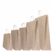 SHOPPER BIOKRAFT NEUTRO CORDINO. Il materiale Biokraft è una carta 100% riciclata, fabbricata utilizzando maceri selezionati di altissima qualità, idonei a garantire costanza di prodotto e di colorazione; è completamente riciclabile, certificato FSC e COM