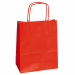 SHOPPERS DI CARTA KRAFT 90GR COLORATA CON MANICO IN CARTA RITORTA