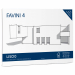 Cartella 4 angoli con ALBUM DISEGNO FAVINI 4 formato 33x48cm 220gr, 20 fogli lisci