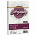 Busta adesiva con strip da 100 grammi in carta Calligraphy con tramatura millerighe. Formato 120x180mm.