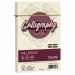 Busta adesiva con strip da 100 grammi in carta Calligraphy con tramatura millerighe. Formato 120x180mm.