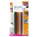 Stick colle 12 pezzi glitter assortite per pistola mini TG02M, diametro 7mm, lunghezza 10cm.