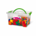 Fiori in plastica da incastrare per costruire figure simpatiche e colorate. Forniti in bauletto con manico colorato. Adatto a +3 anni d'età.