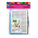 Set chiodini e infilature in plastica colorata. La confezione contiene una tavola forata, chiodini, forme e cordoncini. Adatto a +4 anni.