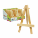 Mini cavalletto in legno. Indicato per mini tele (cod. 96606) Dimensioni: 7cm x altezza 12cm. Espositore da 24 pz.