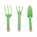 Attrezzi per giardinaggio 3 pezzi - dim. cm.6 x 20 x 3cm