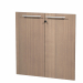 Coppia ante in melaminico con serratura  per mobile basso a giorno. l80xh77cm - sp.18mm