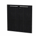Coppia ante in melaminico con serratura  per mobile basso a giorno. l80xh77cm - sp.18mm